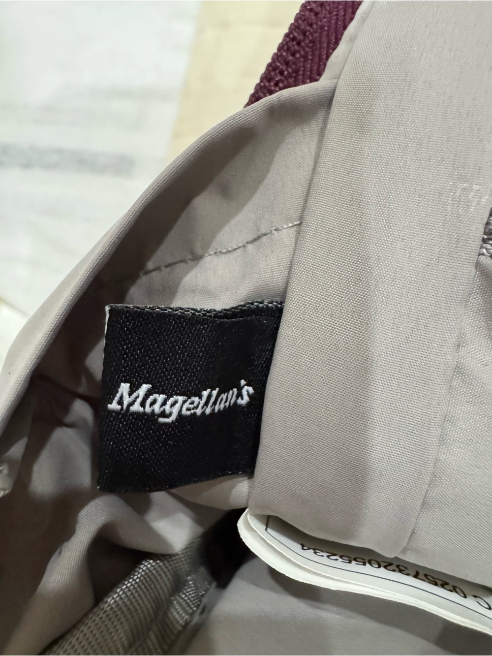 Magellan's Lightweight crossbody in Burgundy.